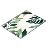 Luxury Emerald Green & Gold Botanical Notebook Notizblock (Linke Seite)