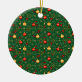 Luxury Emerald Green & Gold Christmas Ornament (Vorne)