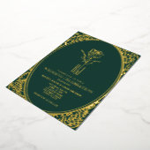 Luxury Emerald Green Wedding Foil Einladung (Gedreht)