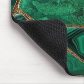 Luxury Emerald Malachite Green Marble Abstract Mousepad (Ecke)