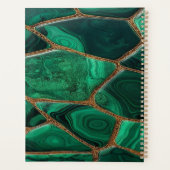 Luxury Emerald Malachite Green Marble Abstract Planer (Rückseite)