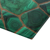 Luxury Emerald Malachite Green Marble Abstract Schneidebrett (Ecke)