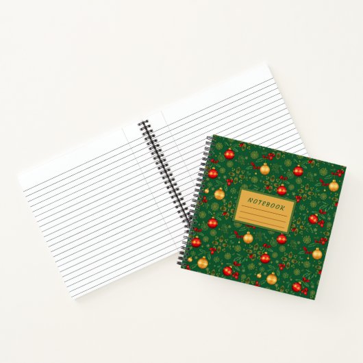 Luxury Emerald Square Holiday Journal Notizblock (Innenseite)