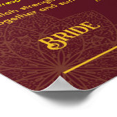 Luxury Ethinic Islamic Frame Nikah Vertrag Poster (Ecke)