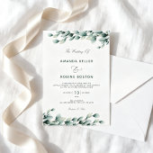 Luxury Eucalyptus Greenery Wedding Invitation Einladung