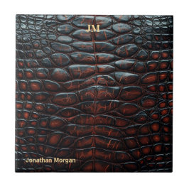 Luxury Executive Monogram Premium Leather Fliese