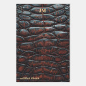 Luxury Executive Monogram Premium Leather Geschenkpapier Set
