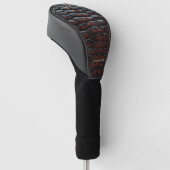 Luxury Executive Monogram Premium Leather Golf Headcover (angewinkelt)
