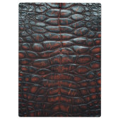 Luxury Executive Monogram Premium Leather Klemmbrett (Rückseite)