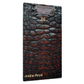 Luxury Executive Monogram Premium Leather Klemmbrett (Rechts)