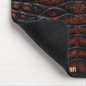 Luxury Executive Monogram Premium Leather Mousepad (Ecke)