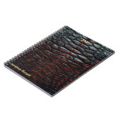Luxury Executive Monogram Premium Leather Notizblock (Linke Seite)