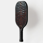 Luxury Executive Monogram Premium Leather Pickleball Schläger (Links)