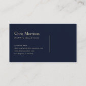 Luxury Executive Transport Modern Visitenkarte (Rückseite)