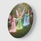 Luxury Fairy Brautparty Große Wanduhr (Winkel)