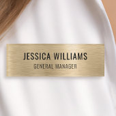 Luxury Faux Brushed Gold Professional Modern Namenschild