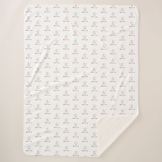 Luxury Faux Fur Sherpa Blanket Sherpadecke (Vorderseite)