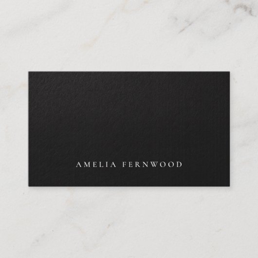 Luxury Faux Leather Certified Accountant QR Code Visitenkarte (Vorderseite)