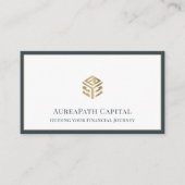 Luxury Financial Services Company Visitenkarte (Vorderseite)