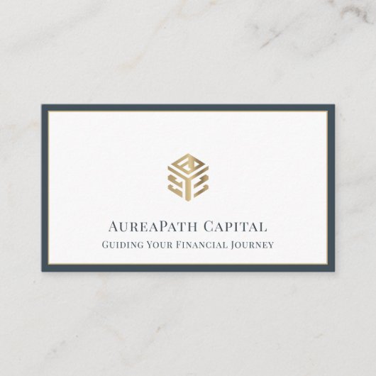 Luxury Financial Services Company Visitenkarte (Vorderseite)