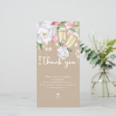 Luxury Floral 30. Geburtstag Dankeskarte (Stehend Vorderseite)