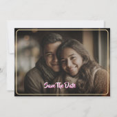 Luxury Floral Save The Date (Rückseite)