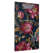 Luxury Floral Vintage Royal Klemmbrett (Rechts)