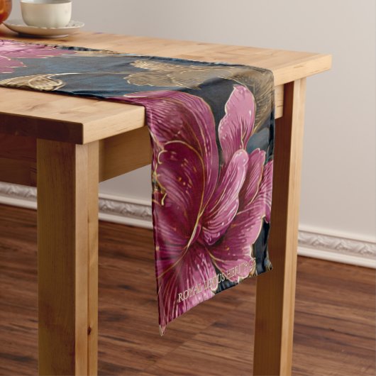 Luxury Floral Vintage Royal Kurzer Tischläufer (Beispiel)
