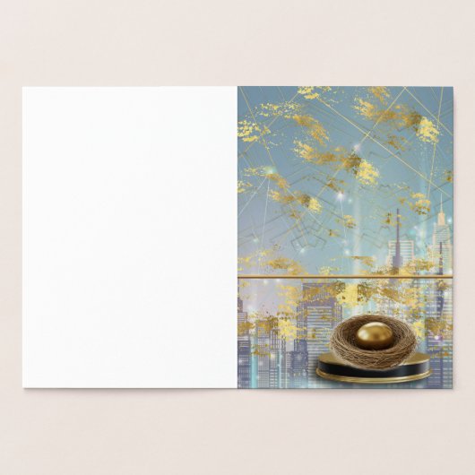  Luxury Foil Easter Invitation Card Folienkarte (Innenseite)