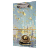 Luxury Foil Easter Invitation Card Klemmbrett (Links)