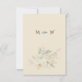 Luxury Formal Elegant Gold Hochzeit Speichern Sie RSVP Karte (Rückseite)