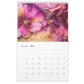 Luxury Fuchsia Floral 2025 Kalender (Jan 2027)