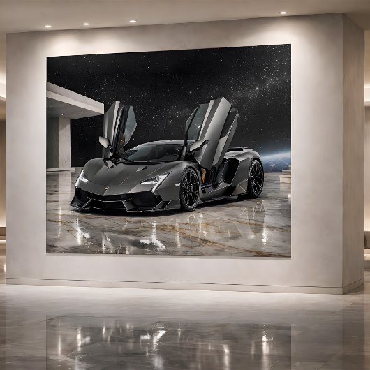 Luxury Futuristic Hypercar Art  Karte
