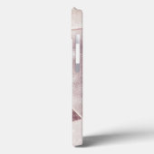 Luxury Geometric Silver Glitzer - eigener Skriptna Case-Mate iPhone Hülle (Rückseite / Links)