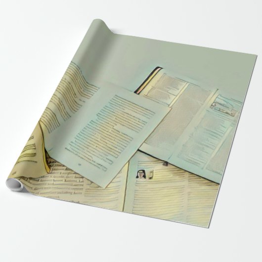 Luxury gifts for book lovers geschenkpapier (Ungerollt)