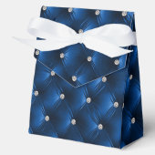 Luxury Glam Blue Imitats Velvet Geschenkschachtel (Vorderseite)