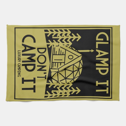 Luxury Glamping Geschirrtuch (Horizontal)