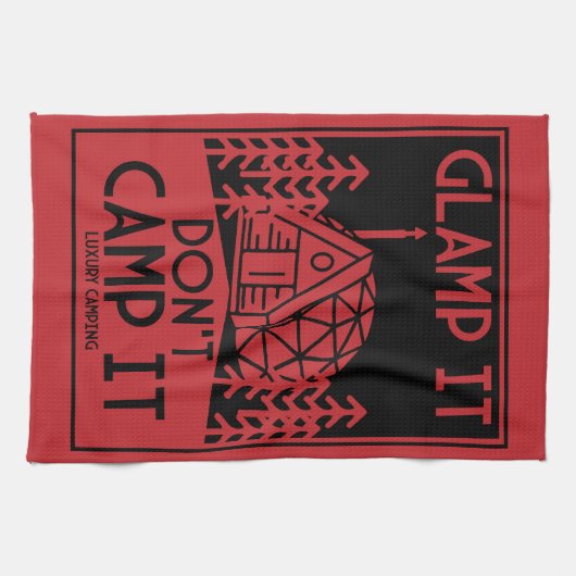 Luxury Glamping Geschirrtuch (Horizontal)