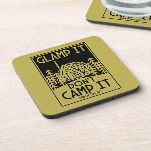 Luxury Glamping Getränkeuntersetzer (Linke Seite)