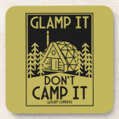 Luxury Glamping Getränkeuntersetzer (Vorderseite)