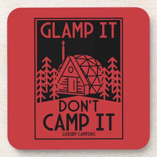 Luxury Glamping Getränkeuntersetzer (Vorderseite)