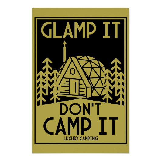 Luxury Glamping Poster (Vorderseite)