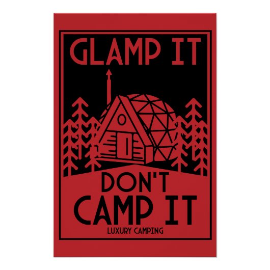 Luxury Glamping Poster (Vorderseite)