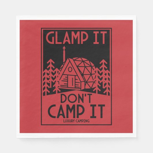 Luxury Glamping Serviette (Vorderseite)