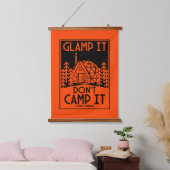 Luxury Glamping Wandteppich Mit Holzrahmen (Schlafzimmer)