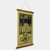 Luxury Glamping Wandteppich Mit Holzrahmen (Gewinkelt)