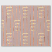 Luxury glitter stripes geschenkpapier (Flach)