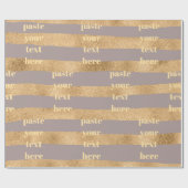 Luxury glitter stripes geschenkpapier (Flach)