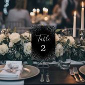 Luxury Glitters and Sparkles Wedding Table Number Tischnummer