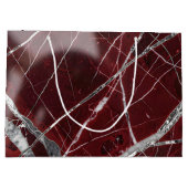 Luxury glossy red marble große geschenktüte (Rückseite)